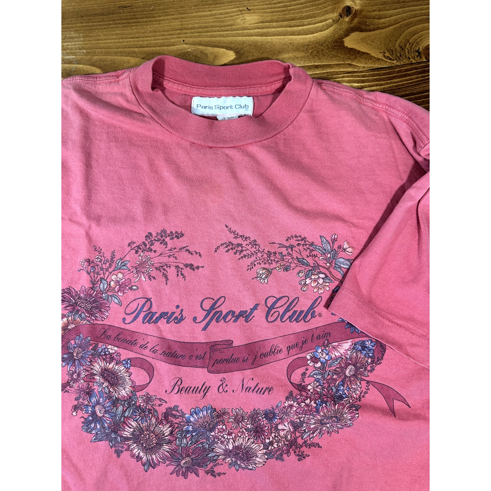 Vintage Paris Sports Club Extra Large Vtg Single Stitch Tee Shirt